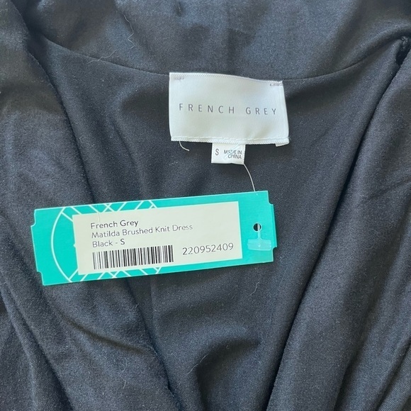 French Grey Matilda Brushed Knit Dress Stitch Fix Size Small New with Tags - Picture 6 of 8